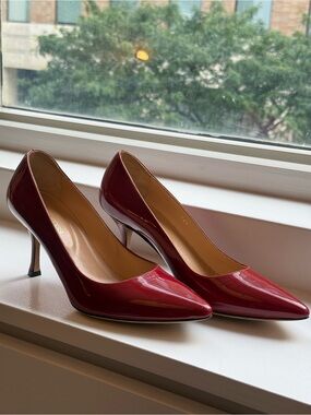 Sergio Rossi New Red Leather Heels